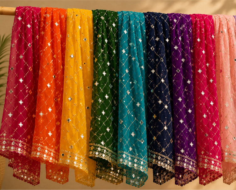 Mirror Work Dupatta