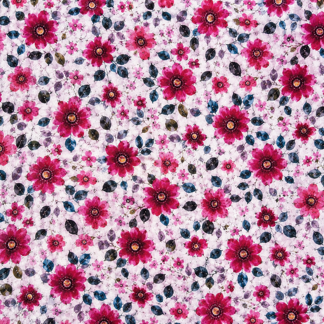 Pink Floral Cotton Printed CutPiece | 44 Inch Width
